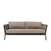 Sodo sofa Rebecca Juoda Šviesiai rudas Aliuminis 206 x 83 x 74 cm