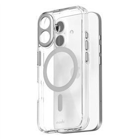 Moshi iGlaze MagSafe - Case for iPhone 16 (Luna Silver)