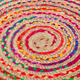 Kilimas 120 x 120 x 1 cm Spalvotas Žgutas