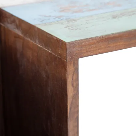 Desk 140 x 35 x 77 cm Metal Wood