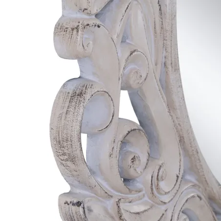 Sienas spogulis Balts 71 cm 122,7 x 4,8 x 122,7 cm