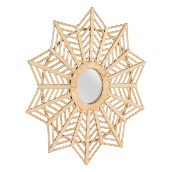 Wall mirror Natural 65 x 2,5 x 65 cm
