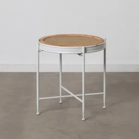 Šoninis staliukas 50 x 50 x 53,5 cm Metalinis Balta