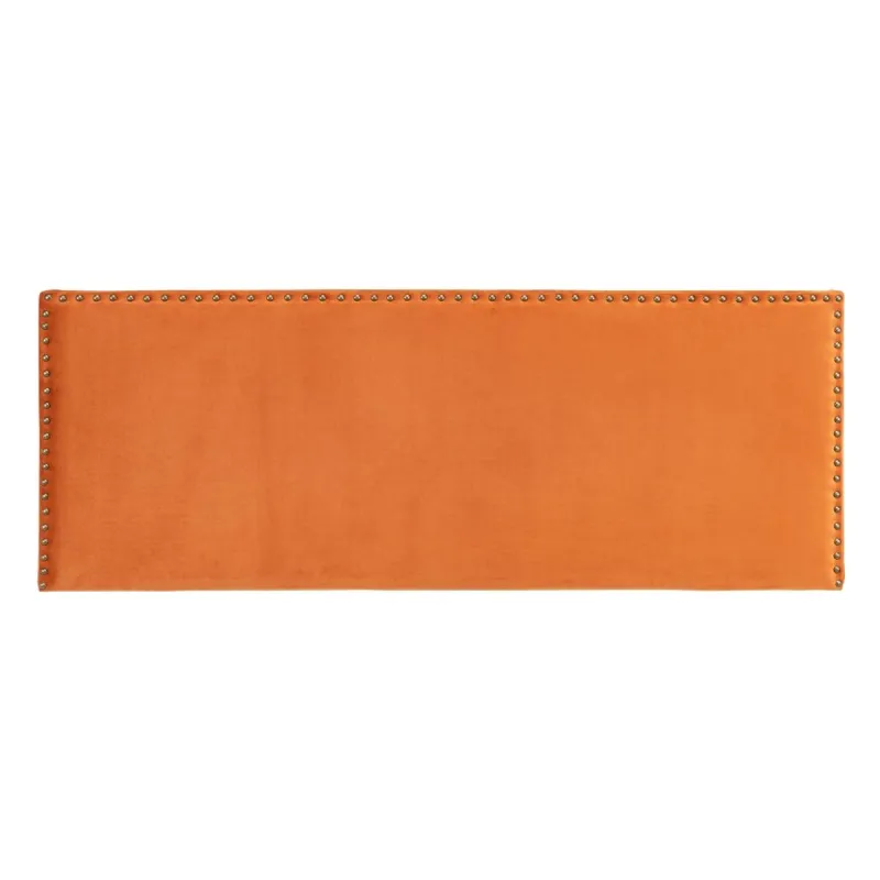Headboard 160 x 6 x 60 cm Synthetic Fabric Terracotta