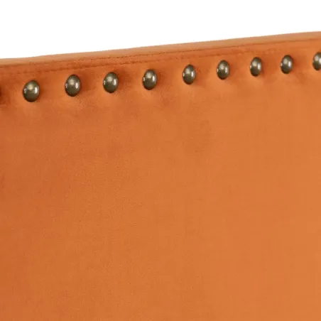 Headboard 160 x 6 x 60 cm Synthetic Fabric Terracotta