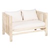 Двухместный диван AKAR 131 x 80 x 77,5 cm Натуральный древесина тика
