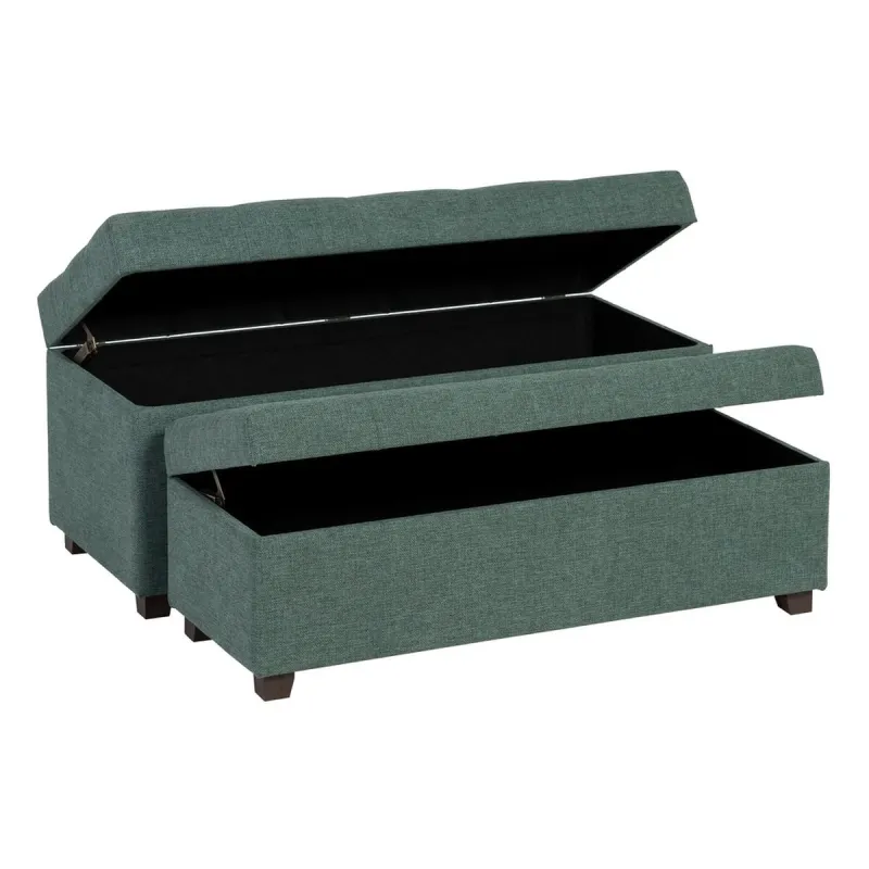 Arkku 102 x 41 x 43 cm Synteettinen kangas Puu