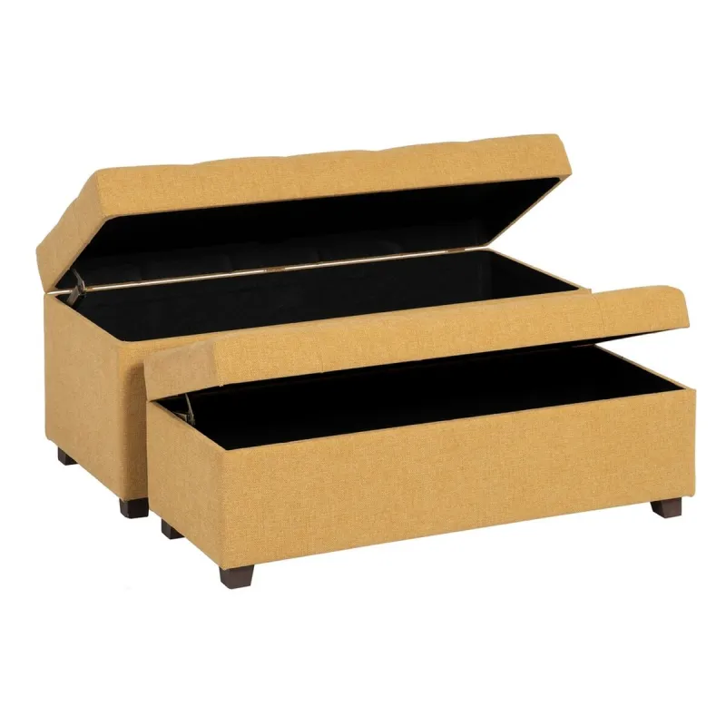 Сундук 102 x 41 x 43 cm Синтетическая ткань Деревянный