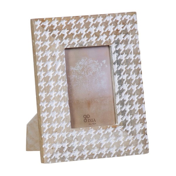 fotorāmis 10,16 x 15,24 x 1,3 cm Koks Balts