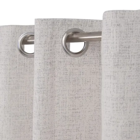 Verho Beige Polyesteri Hopea 100% puuvillaa 140 x 260 cm