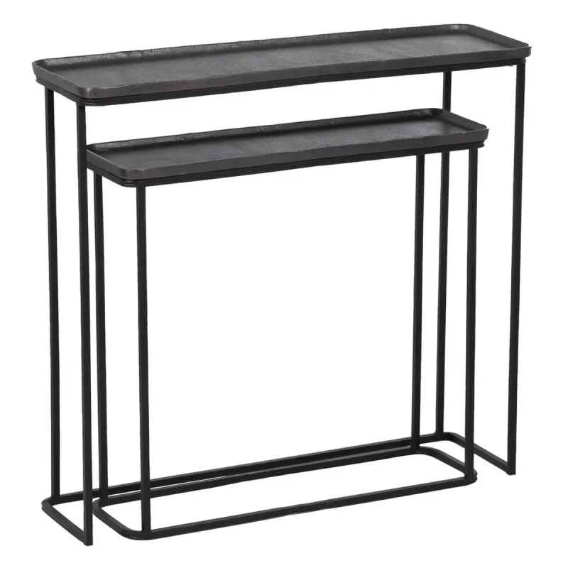 Set of furniture Black Grey 84 x 26 x 78 cm