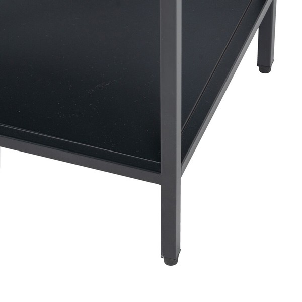 TV mēbeles 120 x 32 x 55 cm Melns Tērauds