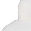 Armchair 62 x 75 x 74 cm Synthetic Fabric Metal White