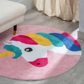 Детский коврик 100 % хлопок Единорог 100 cm 100 x 100 x 1 cm