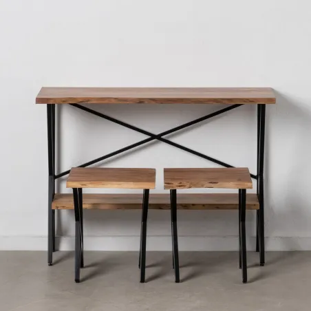 Set of furniture Black Natural 107 x 36 x 77 cm