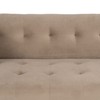 Dīvāns 156 x 81 x 72 cm Šampanietis Sintētiska Auduma Koks Samts