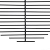Wall Decoration Crystal Black Metal