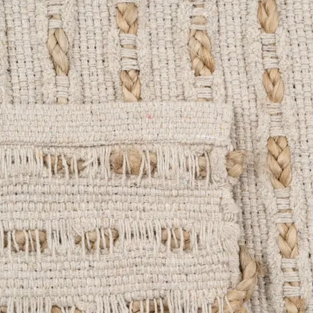 Kilimas Balta Natūralus 70 % medvilnė 30 % Žgutas 170 x 70 cm