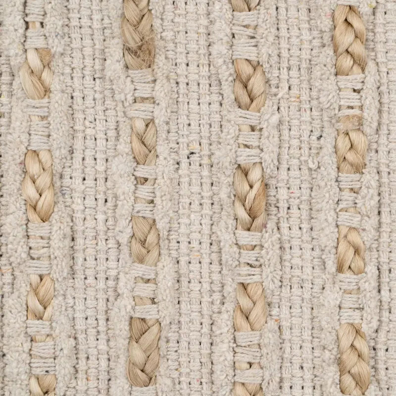 Kilimas Balta Natūralus 70 % medvilnė 30 % Žgutas 170 x 70 cm