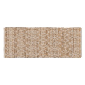 Ковер Белый Натуральный 60 % хлопок Джут 170 x 70 cm
