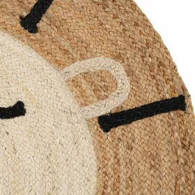 Kilimas Liūtas Balta Rusvai gelsva 100 % Žgutas 100 x 100 cm