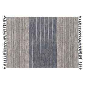 Ковер Синий Белый 70 % хлопок 30 % полиэстер 160 x 230 cm