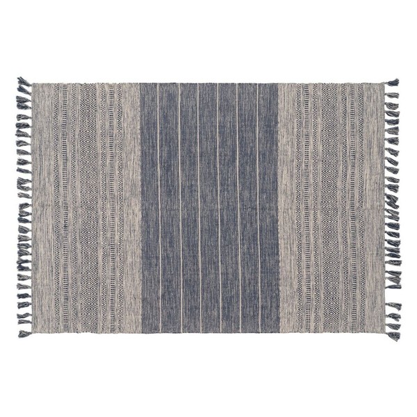 Matto Sininen Valkoinen 70 % puuvillaa 30 % Polyesteri 160 x 230 cm