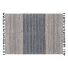 Carpet Blue White 70 % cotton 30 % Polyester 160 x 230 cm