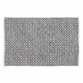 Ковер Белый Серый 70 % хлопок 30 % полиэстер 120 x 180 cm