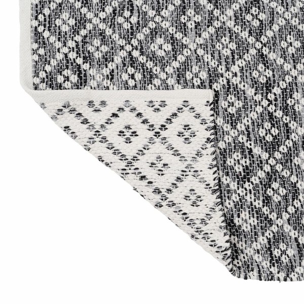 Matto Valkoinen Harmaa 70 % puuvillaa 30 % Polyesteri 120 x 180 cm