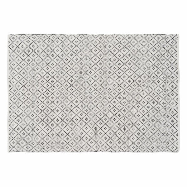 Matto Valkoinen Harmaa 70 % puuvillaa 30 % Polyesteri 160 x 230 cm