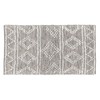 Matto Valkoinen Harmaa 60 % Puuvillaa 40 % Polyesteri 80 x 150 cm