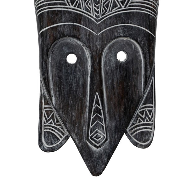 Koristehahmo Valkoinen Ruskea Naamio 24 x 5 x 80 cm