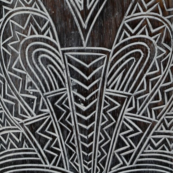 Dekoratyvinė figūrėlė Balta Ruda Kaukė 24 x 5 x 80 cm