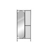 Hat stand Black Iron Mirror 70 x 4 x 160,5 cm