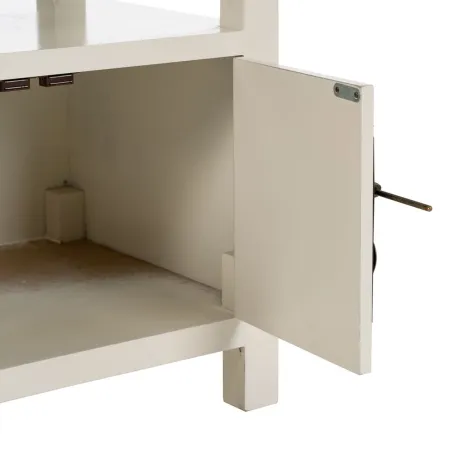 Nightstand ORIENTE White MDF Wood 50 x 40 x 66 cm