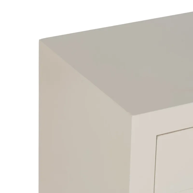 Nightstand ORIENT White Fir wood MDF Wood 45 x 30 x 66 cm