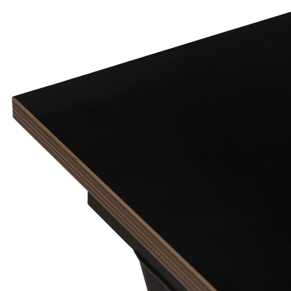 Письменный стол Деревянный MDF Чёрный Натуральный 120 x 60 x 75 cm