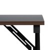 Desk MDF Wood Black Natural 120 x 60 x 75 cm