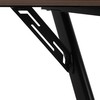 rakstāmgalds Koks MDF Melns Dabisks 120 x 60 x 75 cm