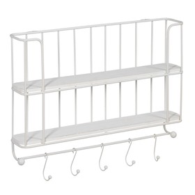 Plaukti Balts Dzelzs 66,5 x 14 x 44,5 cm