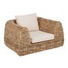 Garden sofa Natural 111 x 97 x 63 cm