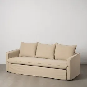3-paikkainen sohva Beige 220 x 95 x 90 cm