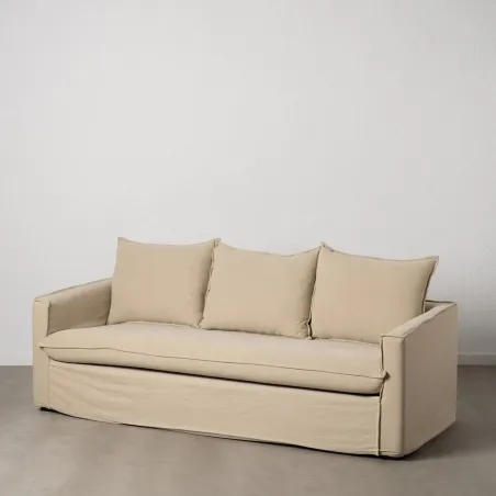 Trīsvietīgs dīvāns Bēšs 220 x 95 x 90 cm