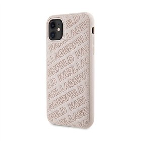 Karl Lagerfeld Quilted K Pattern - iPhone 11 Case (Pink)
