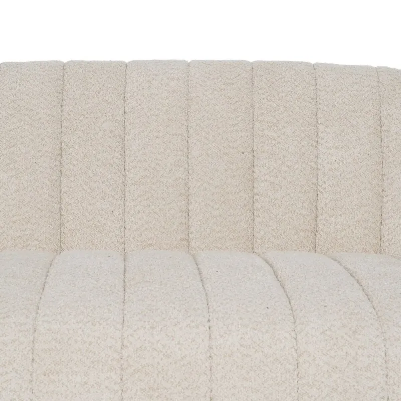 Sohva Beige Polyesteri Rauta 146 x 84 x 66 cm