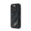 Karl Lagerfeld Diagonal Quilted Script - Case for iPhone 13 Pro (Black)