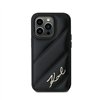 Karl Lagerfeld Diagonal Quilted Script - Case for iPhone 13 Pro (Black)