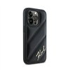 Karl Lagerfeld Diagonal Quilted Script - Case for iPhone 13 Pro (Black)