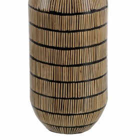 Maljakko Musta Beige Bambu 23 x 23 x 50 cm